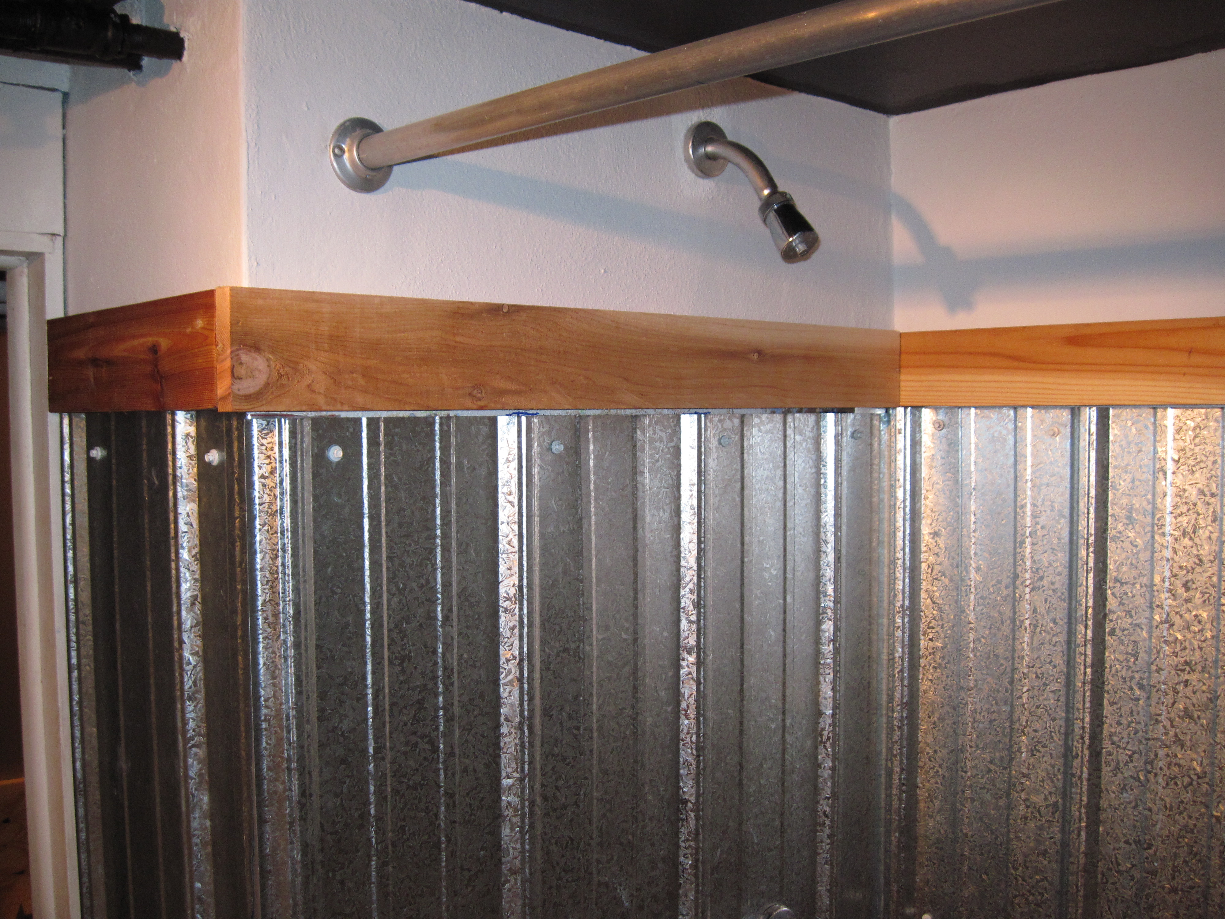  Galvanized  Shower  Surround A Complete How To Bungalow 